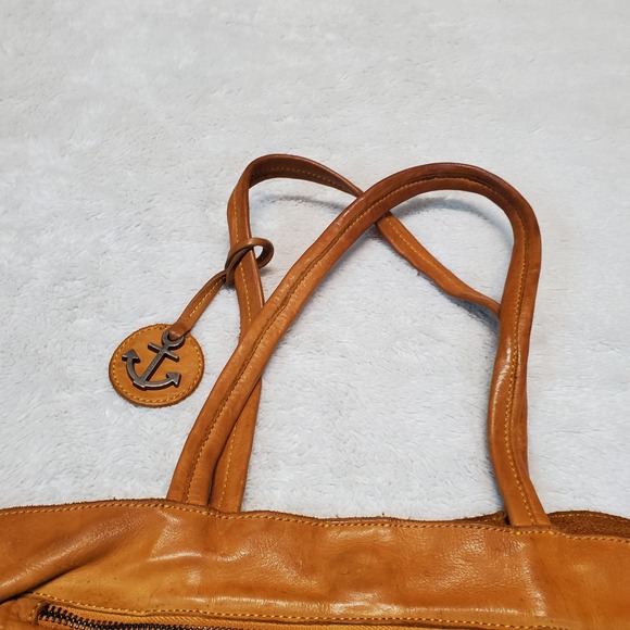 Harbour 2nd Elbe Soft Yellow Boho Lagenlook Bohemian Leather Large Shoulder Bag‎